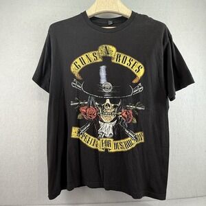 Guns N Roses Appetite For Destruction T-Shirt XL Tultex Black Slash Skull Rose